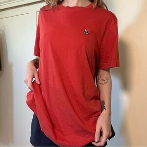 Psycho Bunny Red Crew Neck Shirt